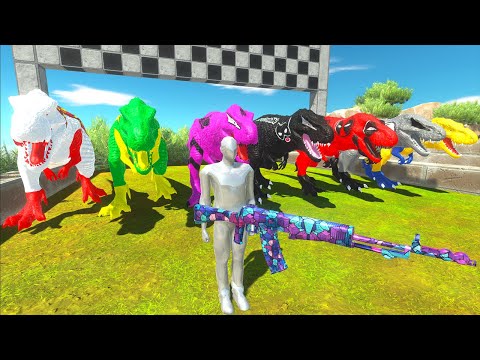 Fps Avatar 7 T-REX DC vs Marvel Superhero - Dinosaurs Race Champions