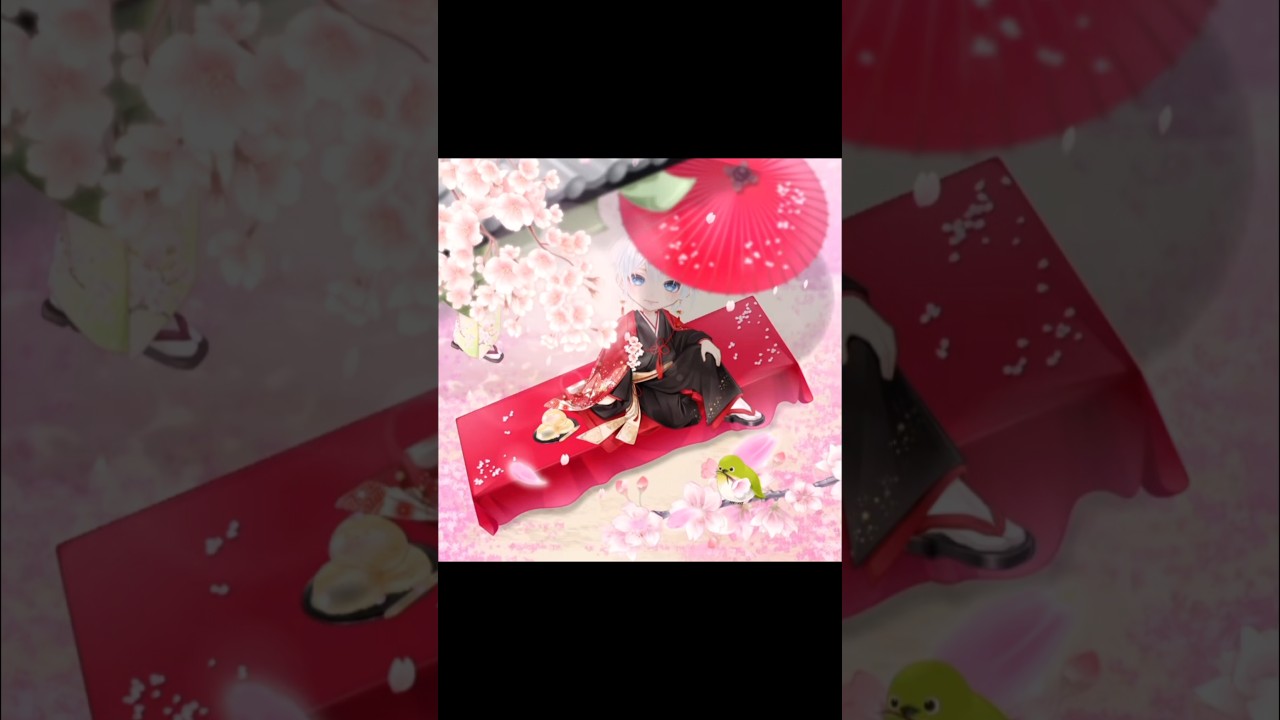 【投稿作品】ニックネーム： も☆ふ　 #ピュアニスタ #アバター #avatar #きせかえ #着せ替え #制作過程 #コラージュ #collage #アバター  #花見