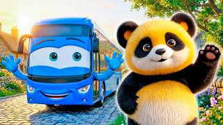 O panda Axel viaja de ônibus! Para onde ele vai?