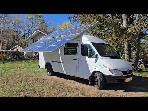 2400 WHAT! 2400W Solar Awning!!! T1n dodge mercedes sprinter van campervan in out and tilt!