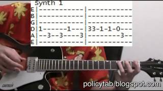 Depeche Mode Policy Of Truth Guitar Lesson Chords and Tab Tutorial