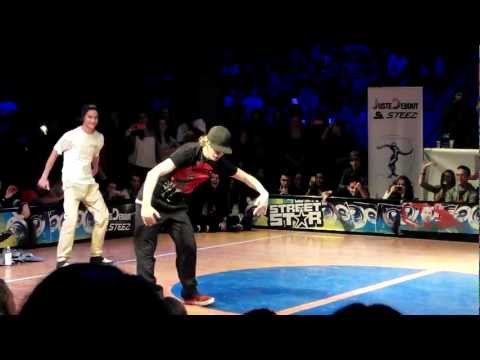 Streetstar 2012 Popping Quarter Finals - Baby Bang & SpazM vs Coco Pops & Reez-N