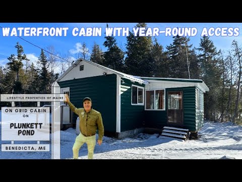 The Most Affordable On-Grid Waterfront Camp with a Drilled Well in Maine| Maine Real Estate