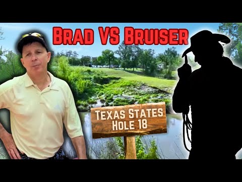 Brad vs The Bruiser. Hole 18 at Brock Park. DGPT event