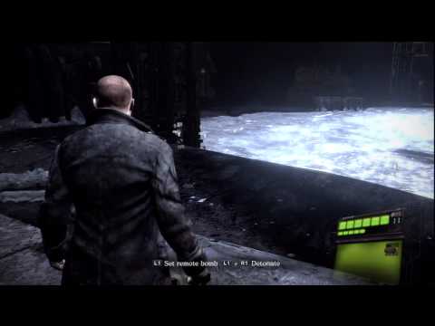 Resident Evil 6 - Jake Campaign Chap 2, Steal Keycard From Ustanak, Remote Bombs, HD Gameplay PS3