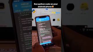 Run Python 3 code on your phone 😄|Pydroid 3 app for python 3 🚀 #pythonprogramminglovers4923