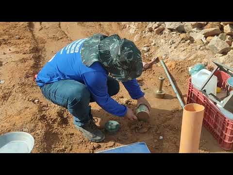 Determinação do grau de compactação do solo pelo método do Hilf