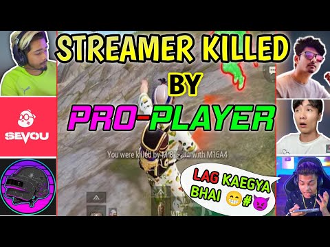 #5 PUBG Streamers Killed by Pro Players || When Top Streamer Full Squad killed by pro player