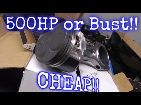 $350 BUDGET TURBO CIVIC SHORT BLOCK!! 500hp on cast pistons!!