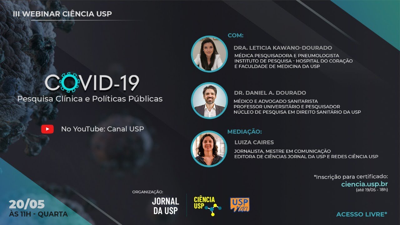 III Webinar Ciência USP | COVID-19: Pesquisa Clínica e Políticas Públicas