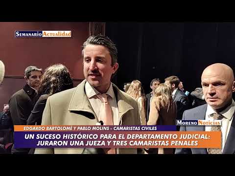 Un suceso histórico para el Departamento Judicial: Juraron una jueza y tres camaristas penales