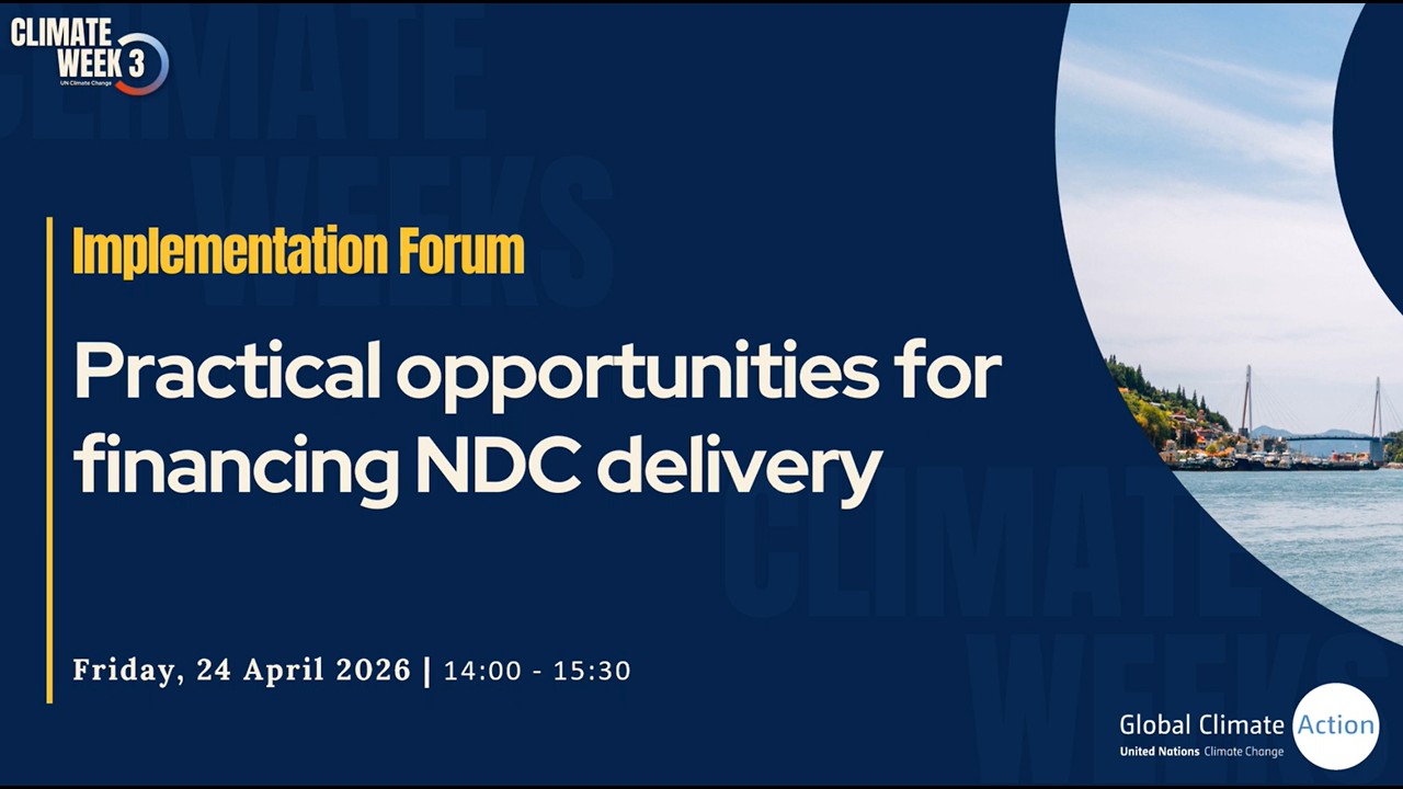Practical opportunities for financing NDC delivery