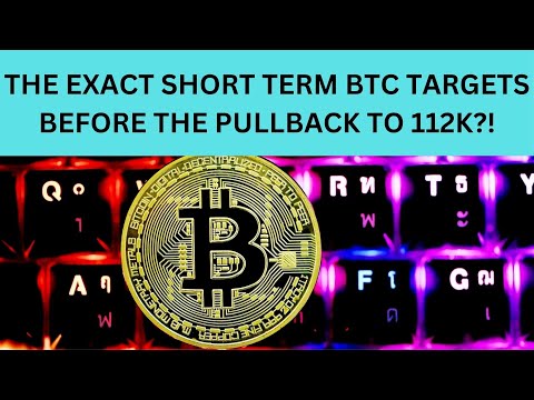 THE EXACT SHORT TERM BTC TARGETS BEFORE THE PULLBACK TO 112K?!