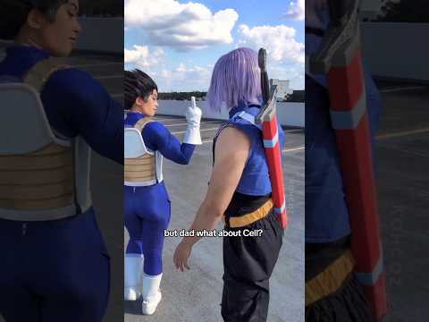 YOU SHALL ONLY CALL HER "PRINCESS TRUNKS"🫵🏼 #vegeta #trunks #dragonball #dbz #dbs #cosplay #abridged