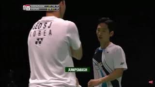 Download lagu R32 MD Kecakatan Kevin Sanjaya SUKAMULJO Marcus F GIDEON vs CHOI SolGyu SEO Seung Jae WBC 2019 mp3