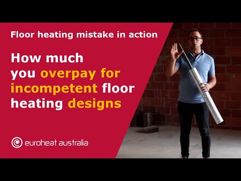 Floor heating mistake in action: How much you overpay for incompetent floor heating design