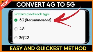 How to Convert 4G to 5G on any Network | Complete Guide to Increase Internet Speed