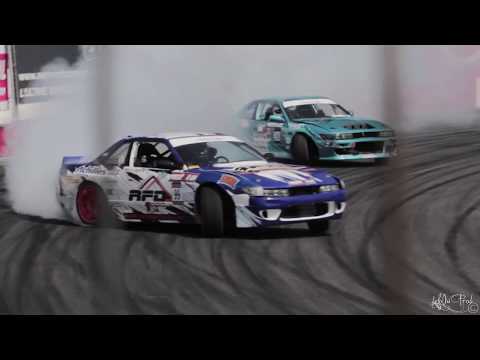 Francis Doyon Leading Alex Blanchette - Formula Drift Canada World 2015