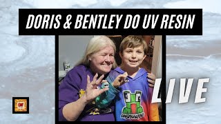 Doris & Bentley Do UV Resin LIVE | Giveaway |