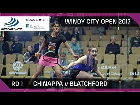 Squash: Chinappa v Blatchford - Windy City Open 2017 Rd 1 Highlights