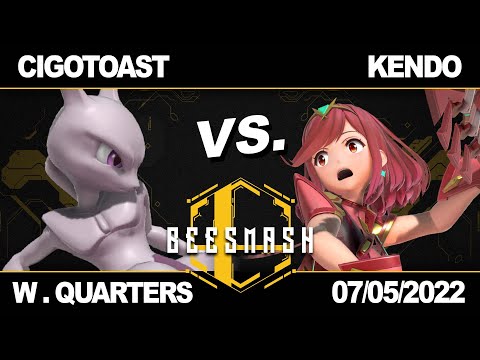 [Bee Smash X] Cigotoast (Mewtwo) VS Kendo (Mythra) - Winners Quarters - SSBU