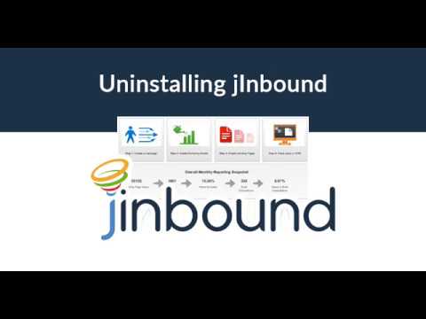 How to Uninstall the jInbound Extension