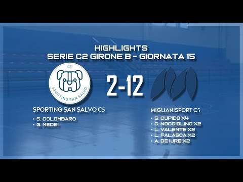 Sporting San Salvo C5 - Miglianisport C5 2-12 - Highlights - Serie C2/B Giornata 15