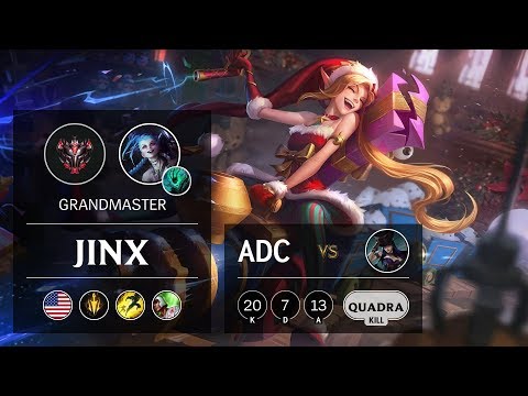 Jinx ADC vs Caitlyn - NA Grandmaster Patch 9.8