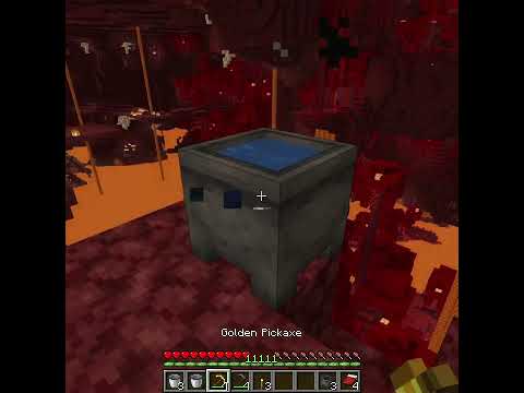 Water in Cursed Nether in Minecraft