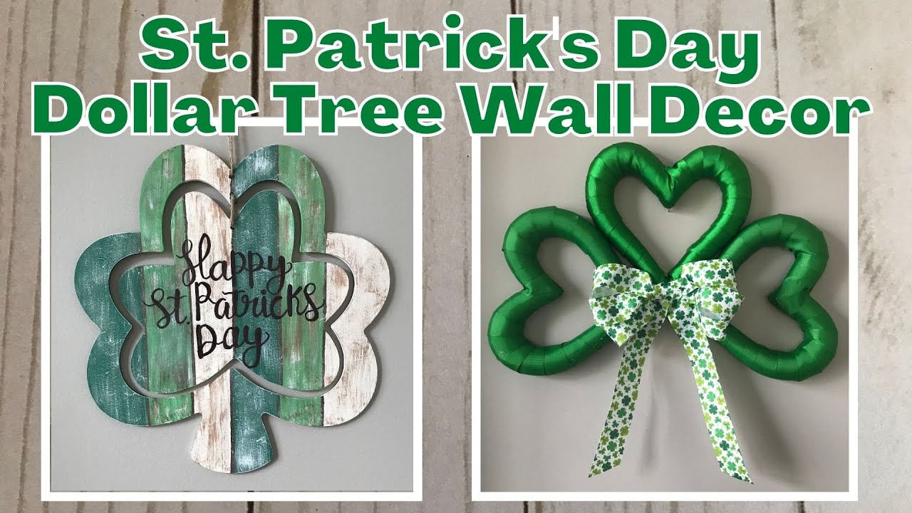 St. Patrick's Day Dollar Tree Wall Decor DIY