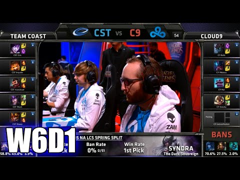 Coast vs Cloud 9 | S5 NA LCS Spring 2015 Week 6 Day 1 | CST vs C9 W6D1G1 VOD