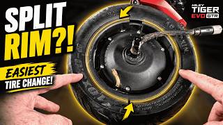 Split Rim = Easiest Scooter Tire Change EVER (Hiley Tiger Evo GTR)