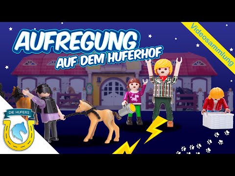 Playmobil Familie Hufer: Folgen Bundle 1: Aufregung auf dem Reiterhof | Aufregung auf dem Huferhof 😕