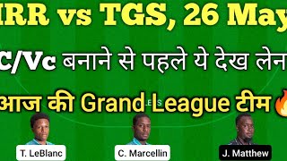 irr vs tgs dream11 team |irr vs tgs nature Isle t10 dream11 team|irr vs tgs dream11 team today