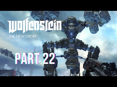 WOLFENSTEIN The New Order Gameplay Walkthrough-Part 22-LONDON MONITOR BOSS BATTLE [PC](4k-60 Fps)