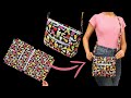How easy to sew a shoulder bag/crossbody bag - a sewing tutorial!