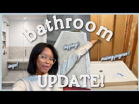 MAKING PROGRESS| DIY Dream Bathroom Makeover Pt. 4| New Tile Flooring, Plumbing + Update #FIXERUPPER