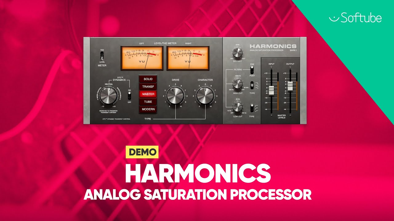 Harmonics Analog Saturation Processor Demo â€“ Softube - YouTube