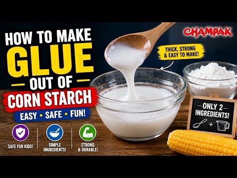 How To Make Glue Out Of Corn Starch - Kids Science Experiments