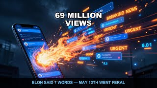 Elon Musk's 11 Posts on May 13th — 190 Million Views