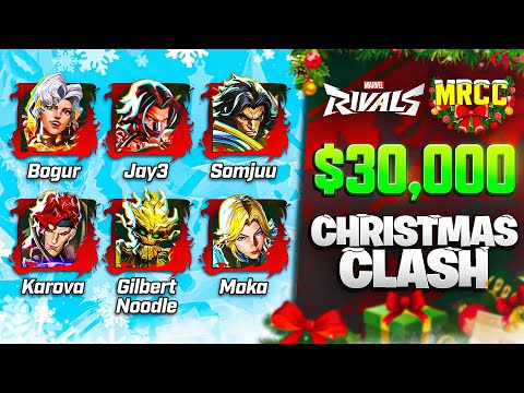 I Played in The $30,000 Marvel Rivals Christmas Clash Tournament! (ft. Bogur, Karova, Somjuu & MORE)