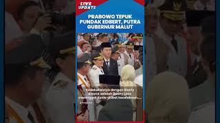 Momen Prabowo Berkali-kali Tepuk Pundak Edbert, Putra Gubernur Maluku Utara Sherly Tjoanda