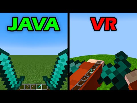 minecraft physics in java vs VR