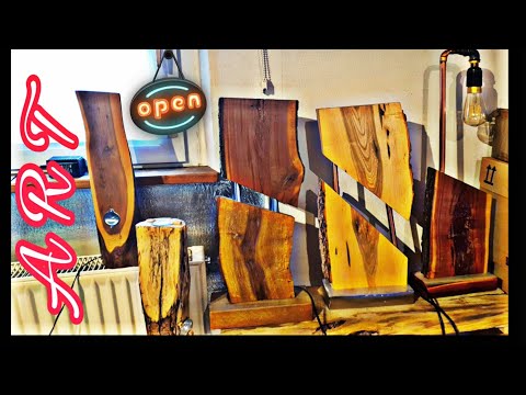 Kunst & Kreativität 🌿 Holz LED LAMPE💡Vom Müll zur Eleganz 💫