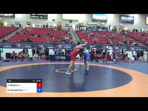 130 Lbs Rr Rnd 1 - Joseph T Bellavia, Mad Cow Wrestling Club Vs Gabe Beauperthuy, The Community Wr