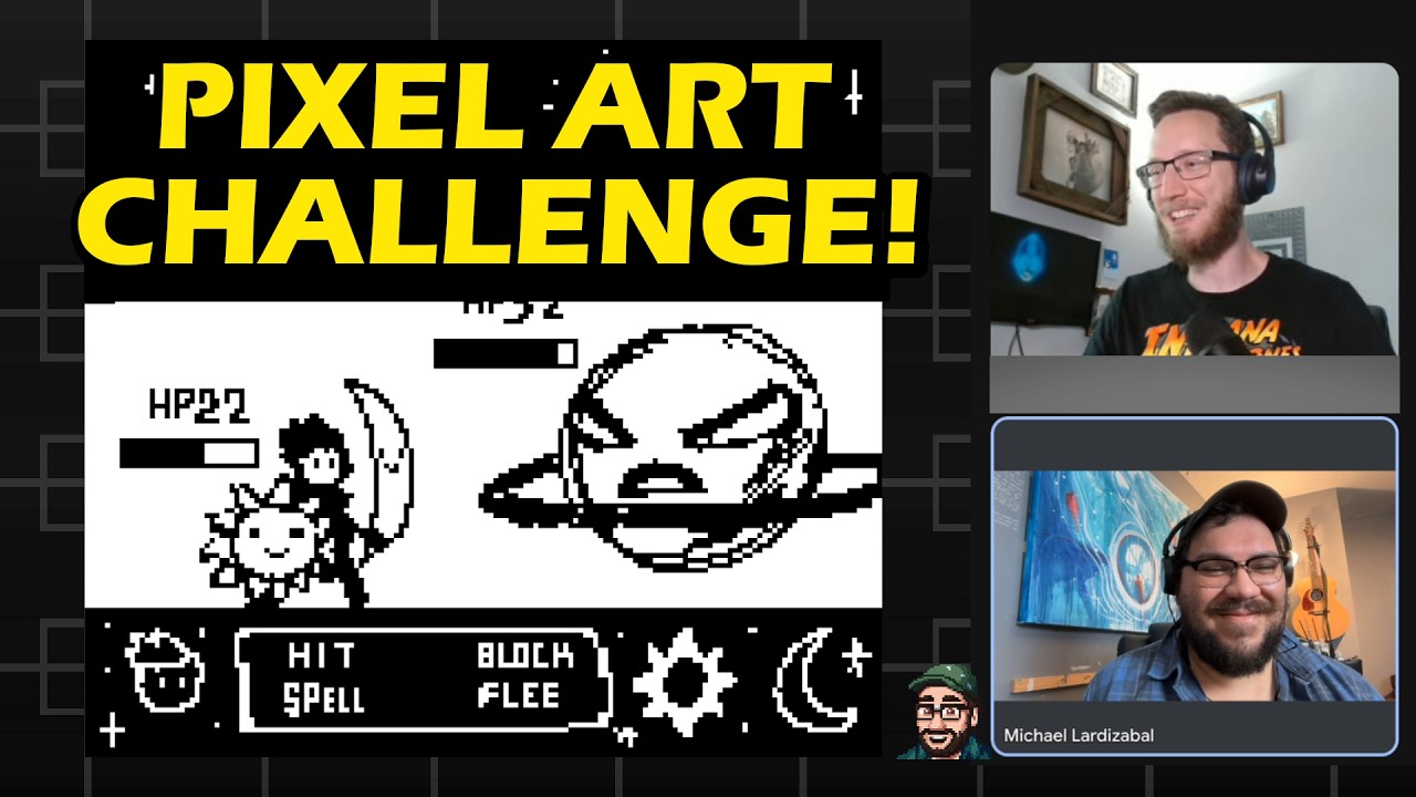 Making 1-Bit Pixel Art (With a Friend!)