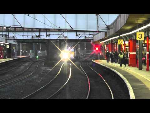57305 with 37609 DIT 6c53 Crewe - Sellafield flasks, 28th November 2014
