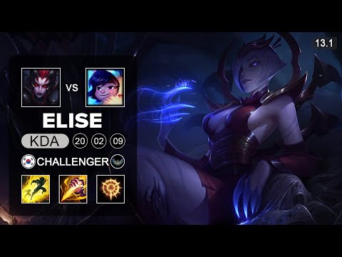 Elise vs Nunu & Willump Jungle - KR Challenger - Patch 13.1 Season 13