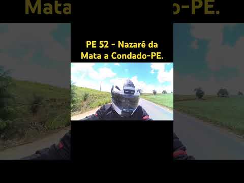 PE 52 - Nazaré da Mata a Condado-PE. Estrada em perfeitas condições. #triumph #viagemdemoto