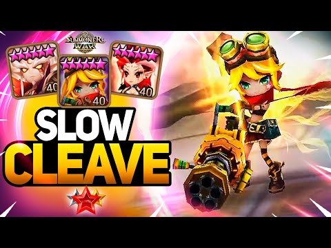SLOW CLEAVE TEAM with Christina, Bellenus and Raki - Summoners War